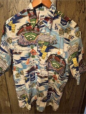 Aloha Los Angeles Dodgers Baseball Print Shirt